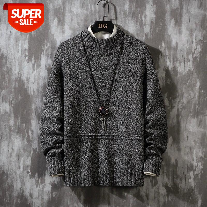 

Men'S Sweaters Spring Autumn Winter Clothes 2020 Pull OverSize -4XL 5XL Korea Style Casual Standard Pullovers #YC2l, White;black