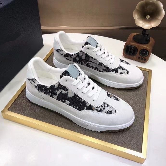 

Dio 2021 latest sneakers luxe men's women's top quality flat design camouflage lace-up platform shoes size 38-45 MJK001