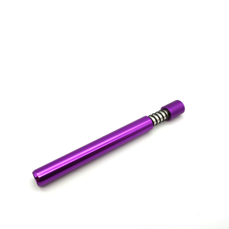 

Convenient telescopic cigarette holder 83mm color aluminum alloy spring pipe Mini creative metal water pipe