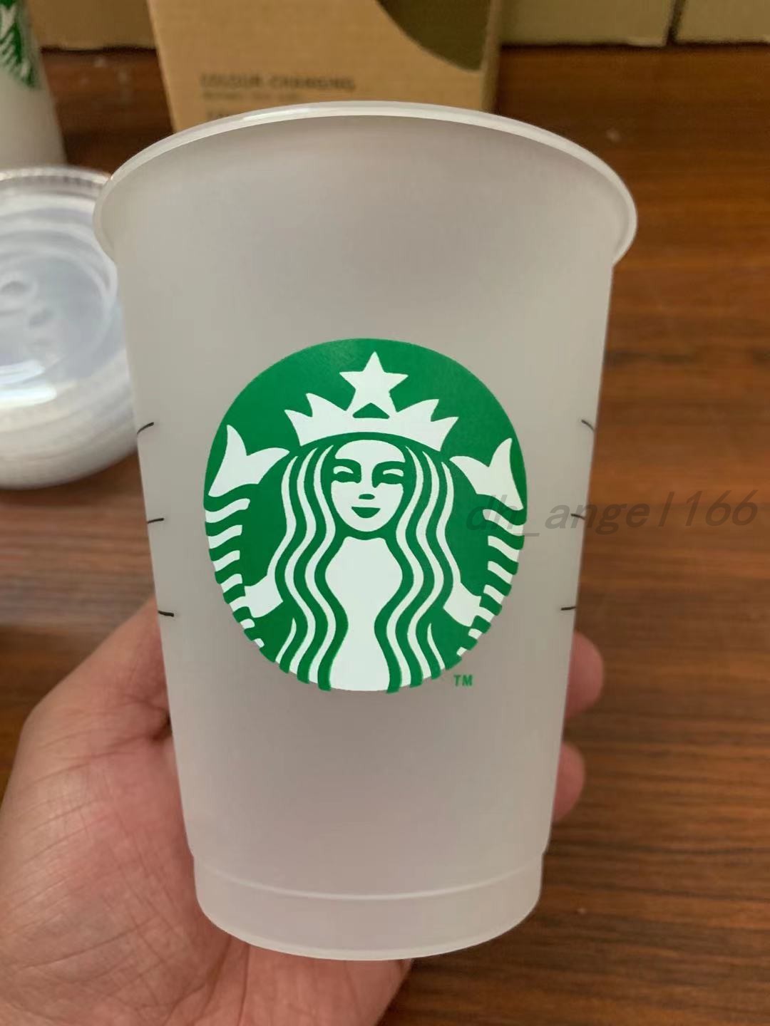 

16 oz glass plastic drink juice cup with lips and straw magic coffee cup custom Starbucks plastic transparent cup clean straw