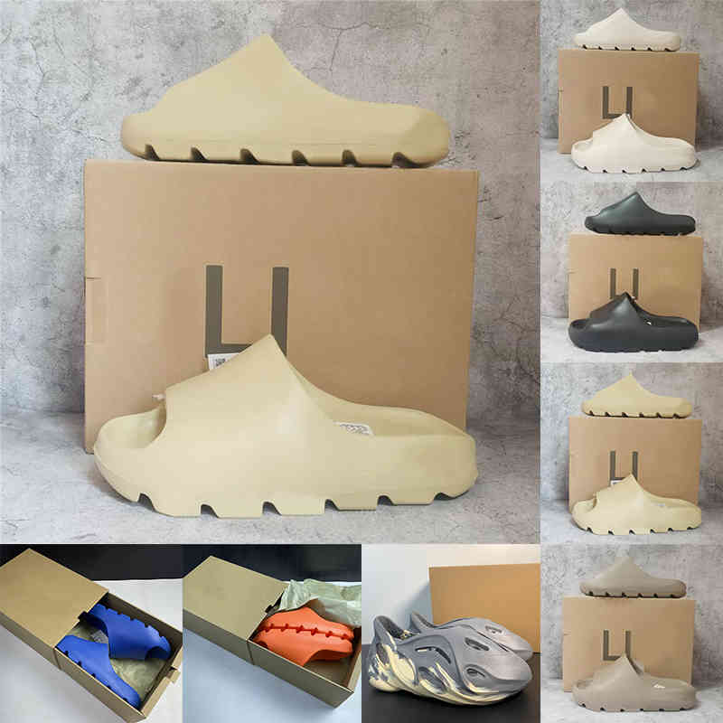 

kany Slides Summer Slippers for Men Women Outdoor Home Sliders Foam Grey Sandals Mens Womens Resin Pure Core Black Sand Fashion Flats bb