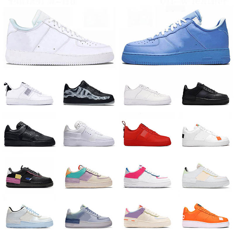 

Top Quality Mens platform white off MCA University Blue Black Running Shoes Volt Shadow Tropical Twist Skateboard Women Low one 1 sneakers, White;red