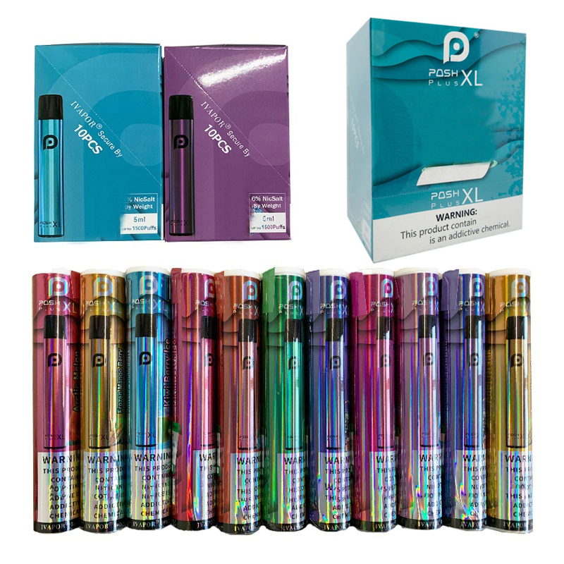 

Electronic Cigarettes Posh Plus XL 1500 Puff Disposable Pod Cartridge Pre-Filled Vape