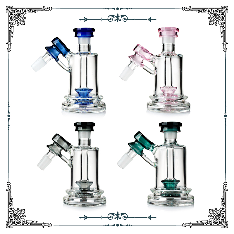 

glass ash catcher for Glass water Pipes 45 degree 14mm female - 14mm male Ash catcher for Glass Bongs smoking accessories