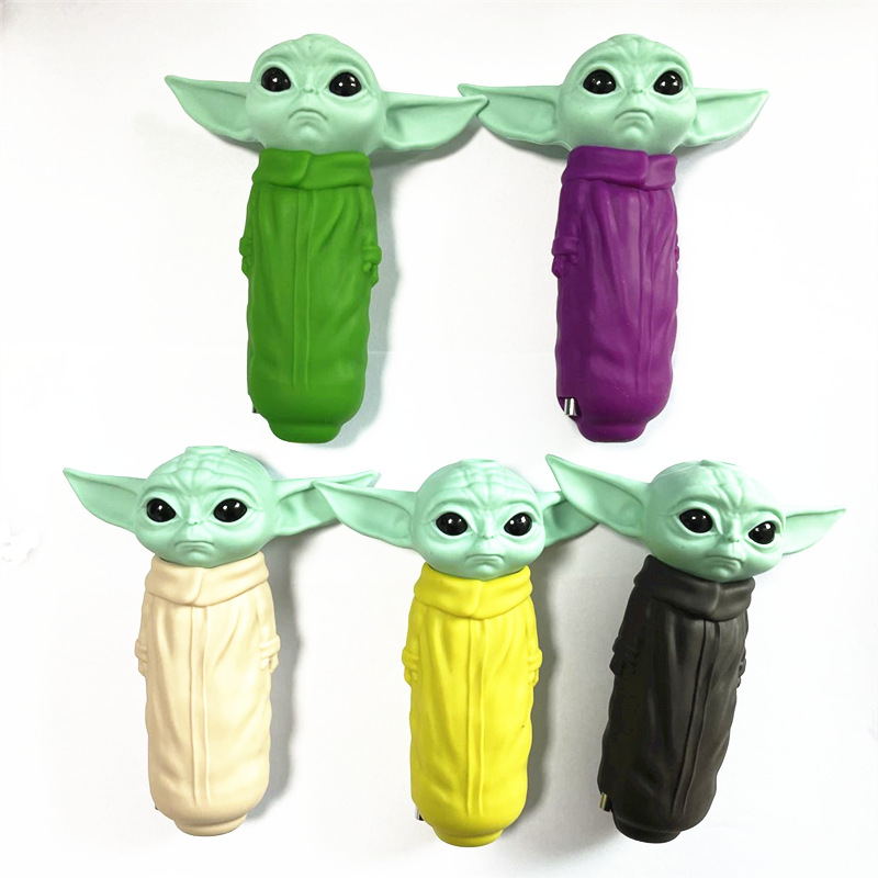 

baby shape 4.7" silicone pipes hand bongs with glass bowl for smoking tobacco dabber