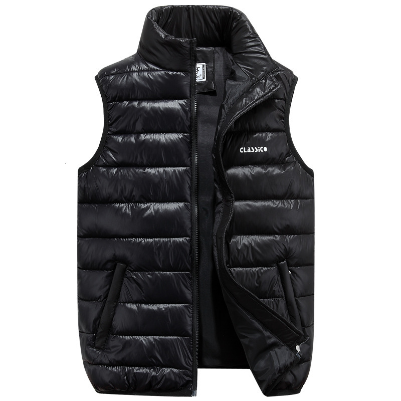 

2021 New Warm Autumn Winter Vest Male Solid Jacket Casual No Sleeves 4sjm, Red.