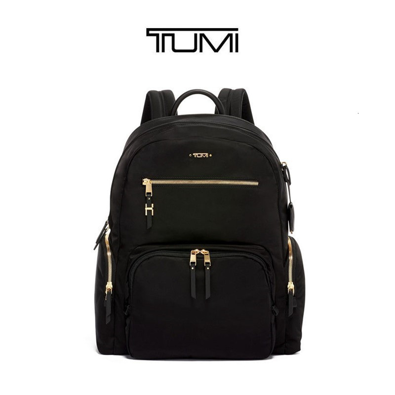 

Tumi tuming backpack women 196300 nylon with leather large capacity waterproof Computer Backpack Travel Bag