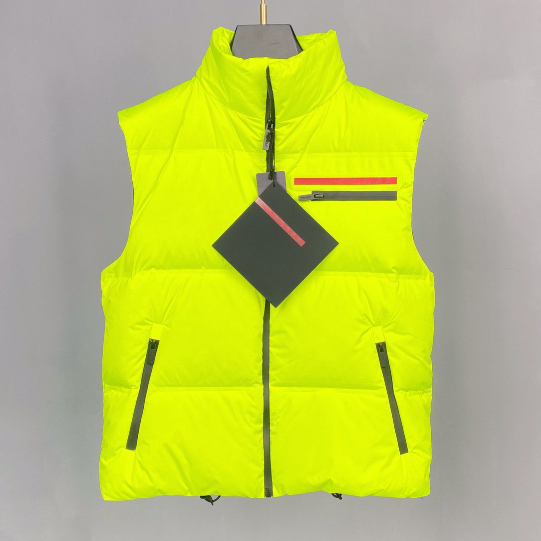 

2021FW 90% white goose down jacket men and women vest, Blue