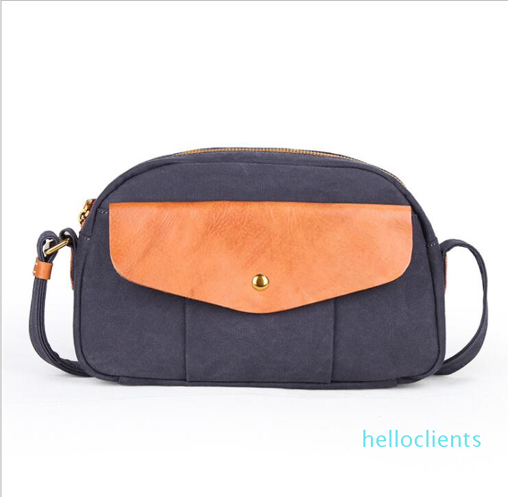 

Seven-color cotton men's casual mobile phone chest bag color matching shoulder messenger bag fashion outdoor canvas bag, Black