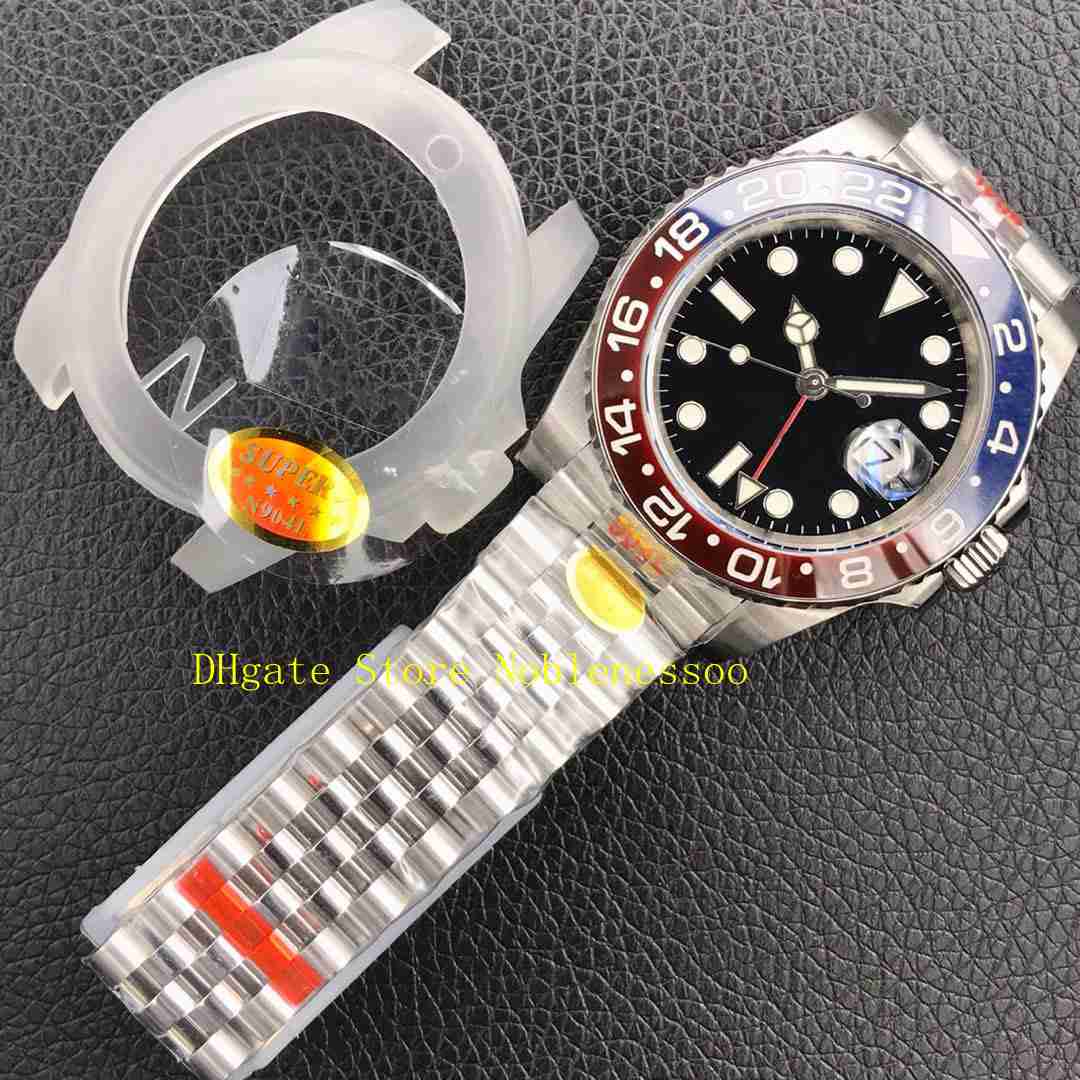 

6 Color N Factory Eta Cal.2836 Movement Automatic Watch Men Red Blue Ceramic Bezel 40mm 904L 126710BLRO Jubilee Bracelet 126710blnr 116710 Mens NoobF Watches, 01