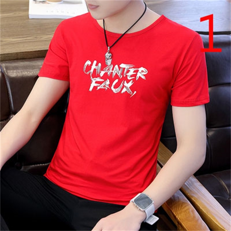 

2021 New Men's Short Youth Half Sleeve Lapel T-shirt Cotton Business Polo Shirt Summer F7ap