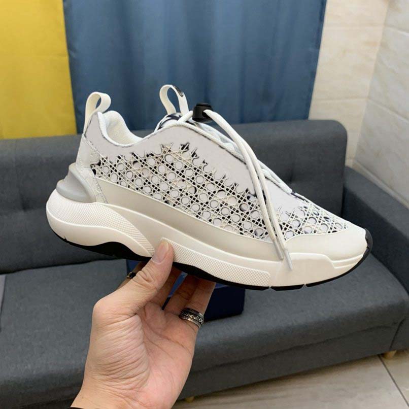 

B22 B23 B24 B25 B26 B27 B28 Oblique Sneakers Print Canvas Shoe Trainers CALFSKIN White Black Womens Mens Luxurys Designers Sneaker SORAYAMA