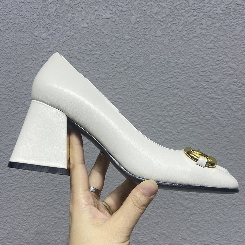 Femmes robe Chaussures Fashion Square Arbres Séquous Talons Sequine Boucle De Mariage Bureau Carrière Chunky Heel élégant Single Soft Cuir Femme