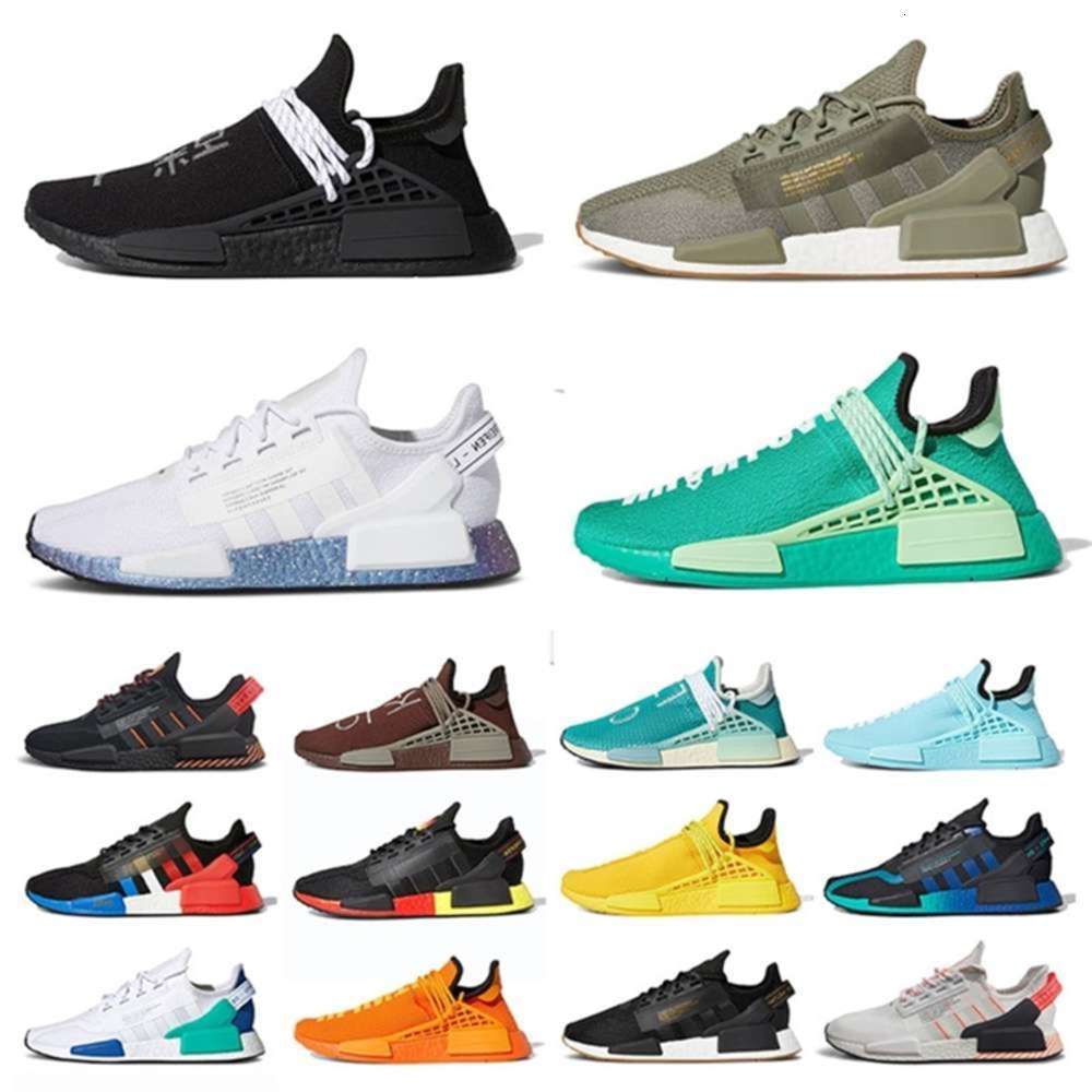 

Running Shoes Pharrell Williams x Nmd Human Race Hu Trail R1 v2 Sports Sneakers Trainers Black Speckled Aqua Tones Dazzle Camo Jap mikee, 16 36-45