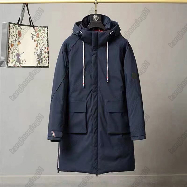 

France Tide Brand men down jacket Thick mid-length mens hooded warm cotton jackets Europe and American style coat, Customize