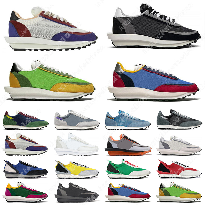 

With tag Waffle Casual Shoes Daybreak Mens Trainers Summit White Nylon men women outdoor Sports Sneakers