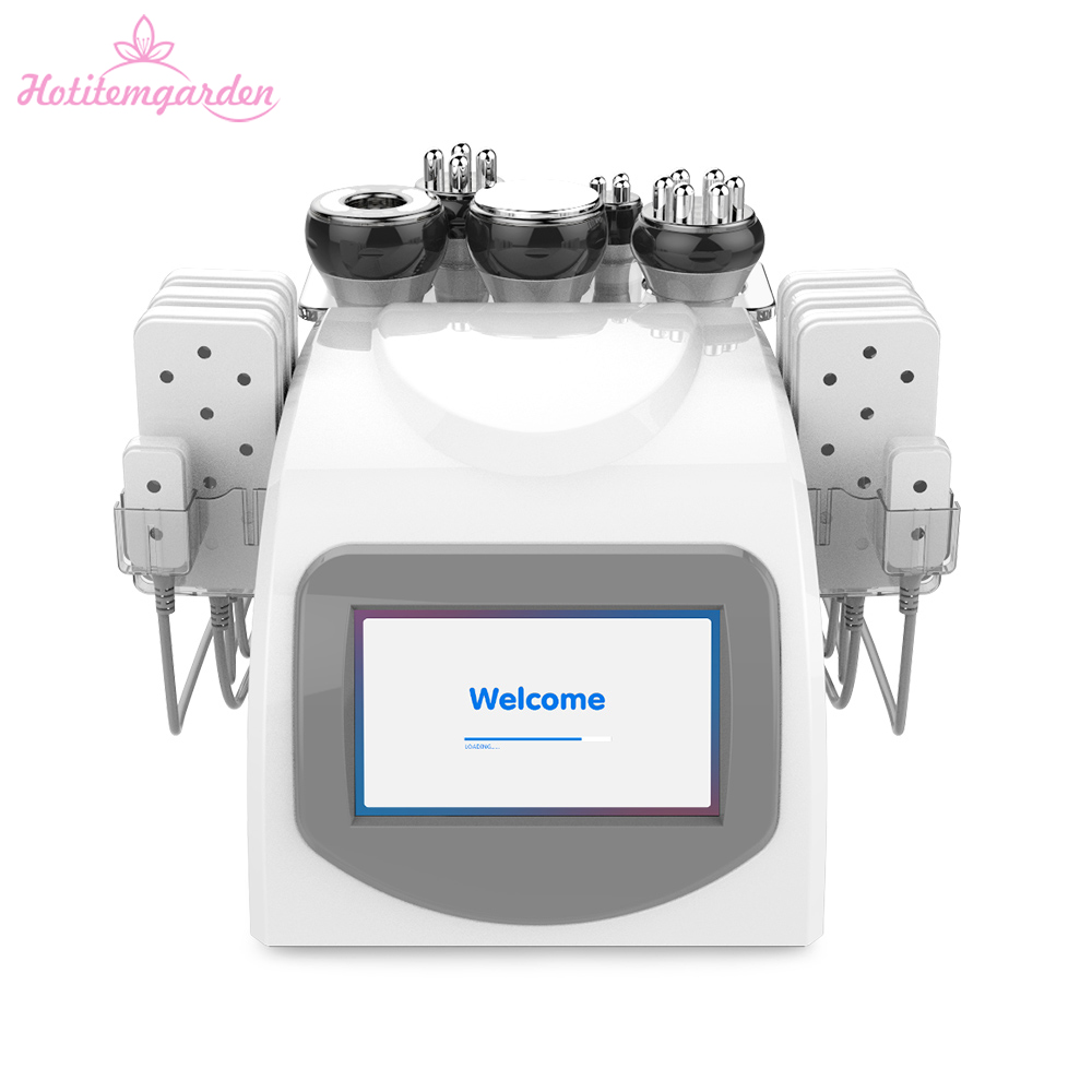 

6-1 Body Shaping Cavitation Vacuum Fat Removal RF Skin Care 650nm Diode LLLT Lipo Laser Slimming Machine