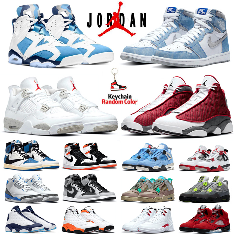 

1s OG Electro Orange Men basketball shoes Sneakers 4 4s White Oreo Neon5S Raging Bull University Blue 12s Lagoon Pulse Red Flint 13s mens trainers, #1 1s hyper-royal