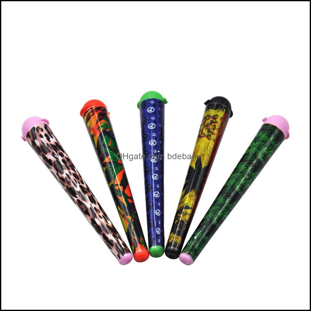 

Hornet Smoking Plastic Doob Tubes 120Mm Stash Jar Joint Holder For 110 Mm Paper Cone Blunt Storage Airtight Waterproof Pill Box Display Drop