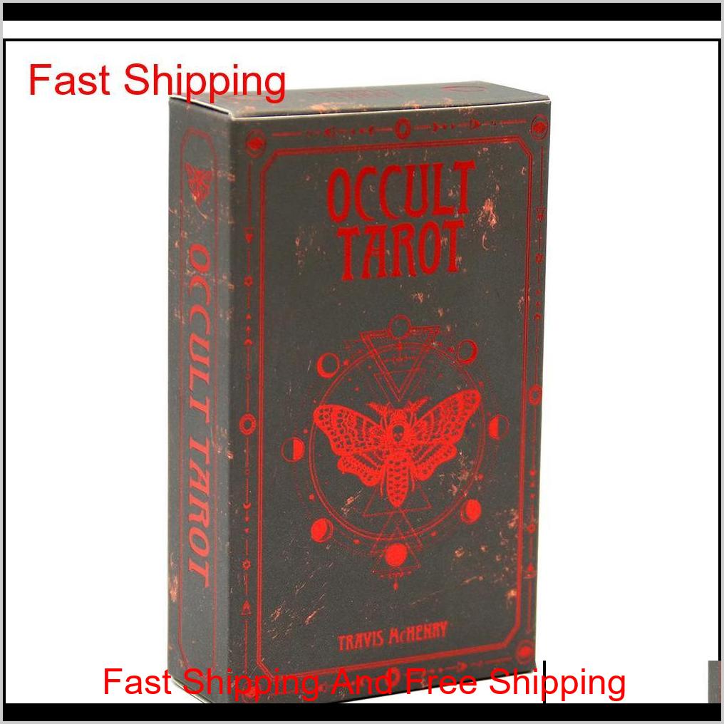 

Occult Tarot 78 Divination Cards Set Deck Oracle Card Family Party Playing Cards Board Solomonic Ancient Magickal Grimoires Toy Ofw07 Cg5Hl
