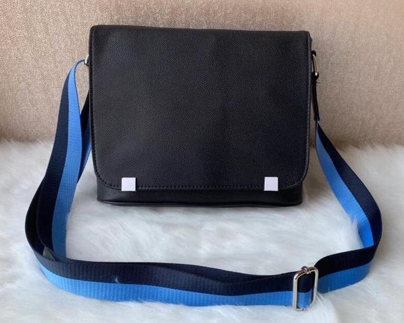 

Classic fashion Men shoulder bag leather messenger cross body school bookbag briefcase 28CM tablet bags pu Clutch Handbag YT, Blue