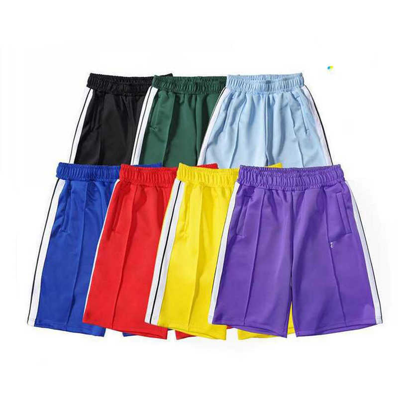 

2021 Palm Printed Designer Casual Short Pant Men Women Spring summer Yoga Jogger Sports PA Luxury Beach, Black