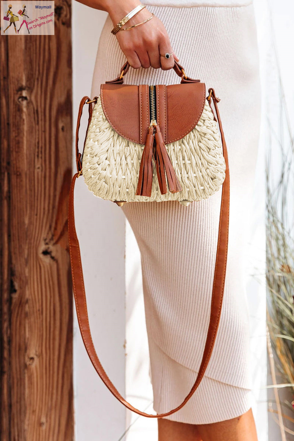 

Quality Women Fashion Sling Bag Woven Knitting Crossbody Straw Bags