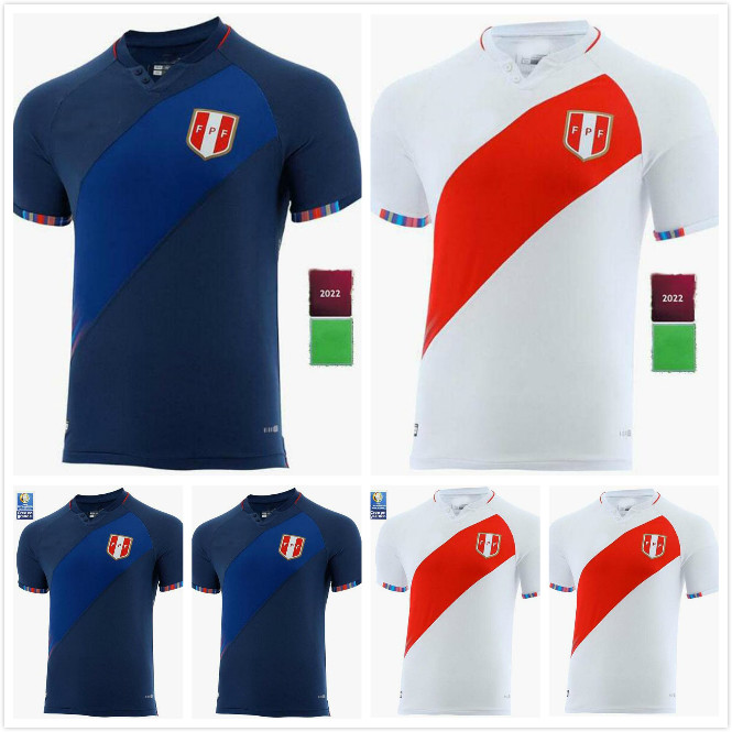 

2021 2022 PerÃº camisetas de fÃºtbol Copa American jerseys Home Away GUERRERO FARFAN CUEVA LAPADULA LORES Peru Soccer Jersey MEN Football Shirt, Black;yellow
