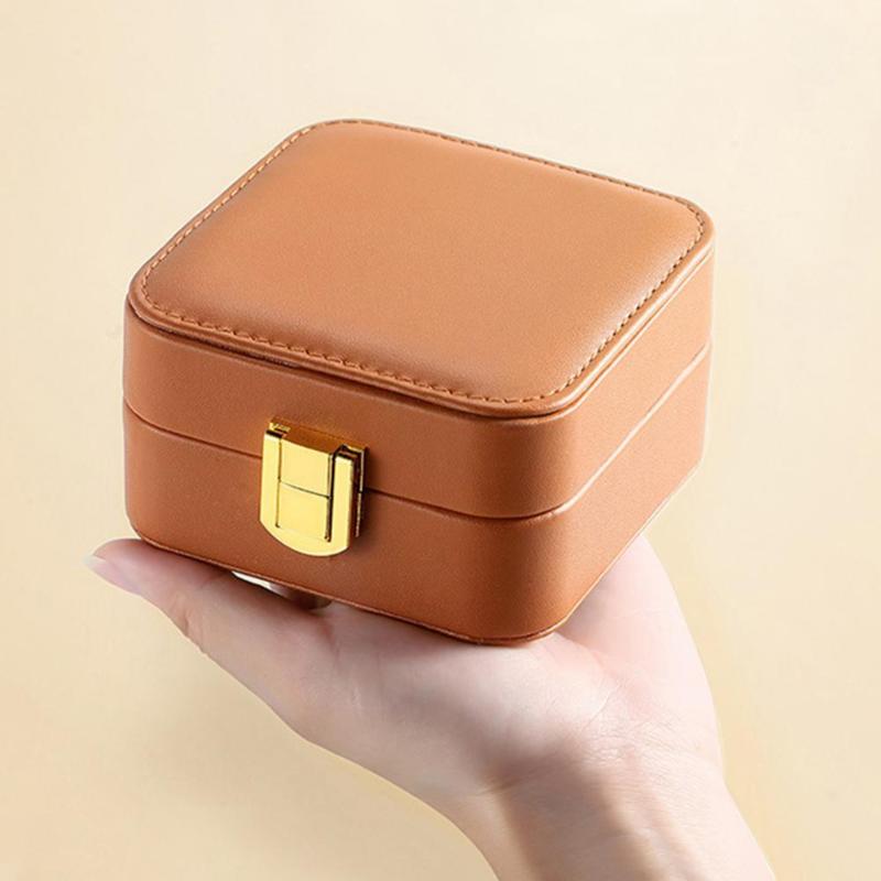 

Jewelry Pouches, Bags Saving Space Faux Leather Bracelet Storage Box For