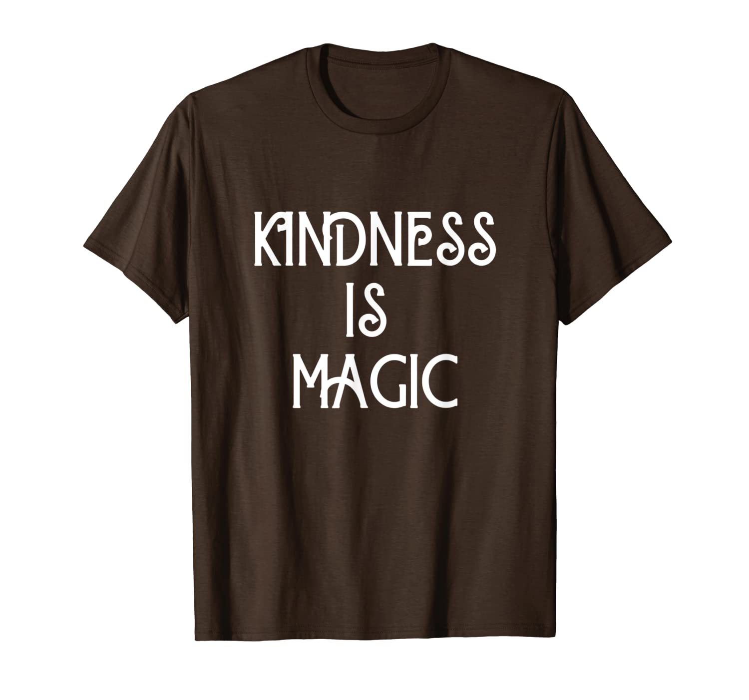

kindness is magic t-shirt, White;black