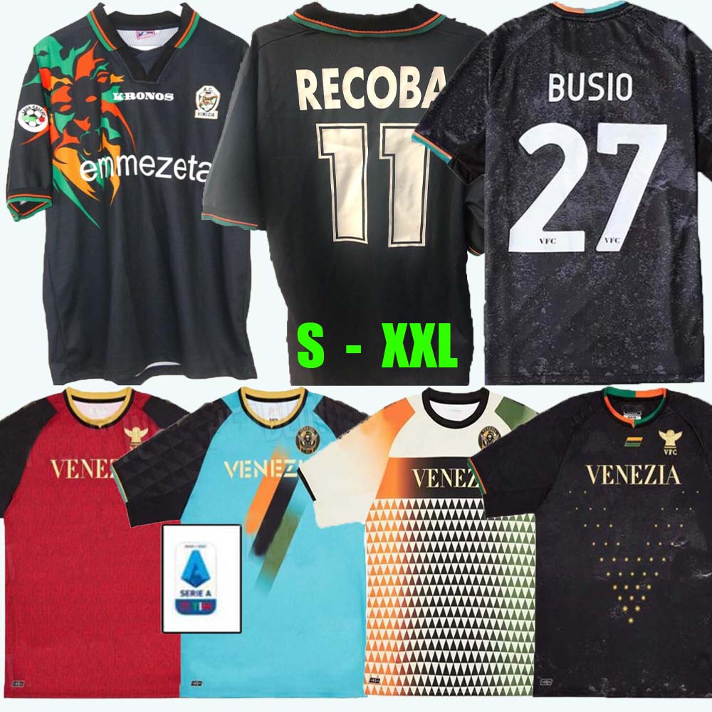 

2021 2022 Venezia FC home and away jersey ARAMU FORTE Fiordilino MARIANO Johnsen MAZZOCCHIPERETZ HEYMANS CRNIGOI 1998 1999 Venice Recoba football shirt, 21/22 3rd