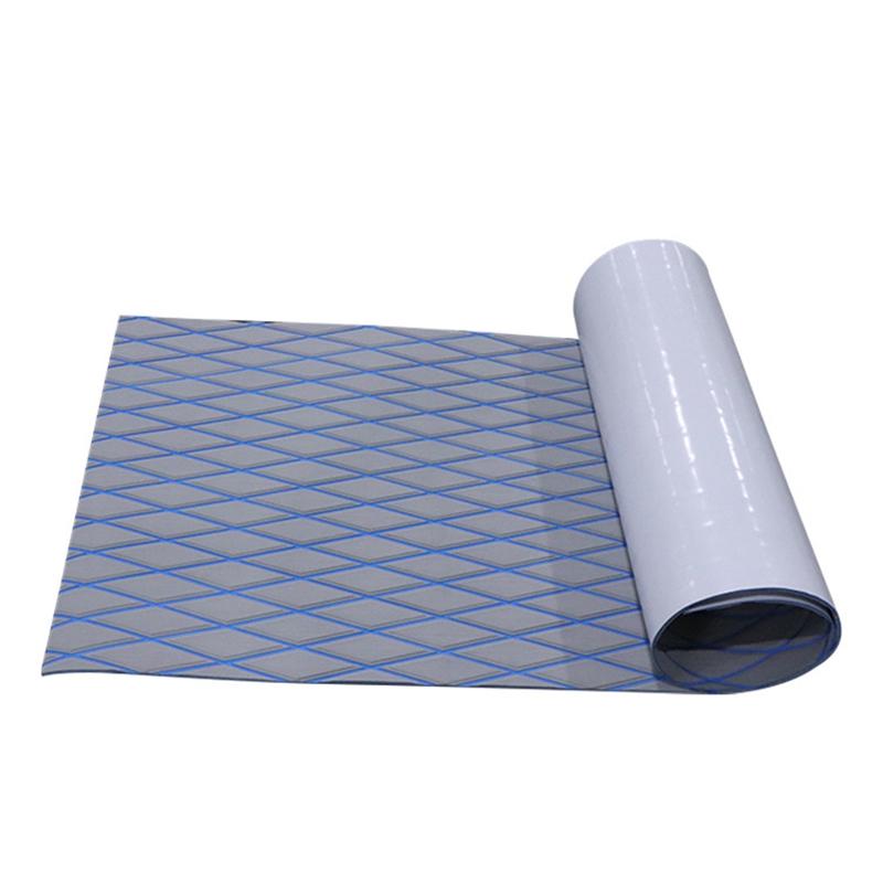 Feuille de platelage de bateau en faux teck en mousse EVA antidérapante auto-adhésive pour pont de mer Marine Yacht RV tapis de sol gris