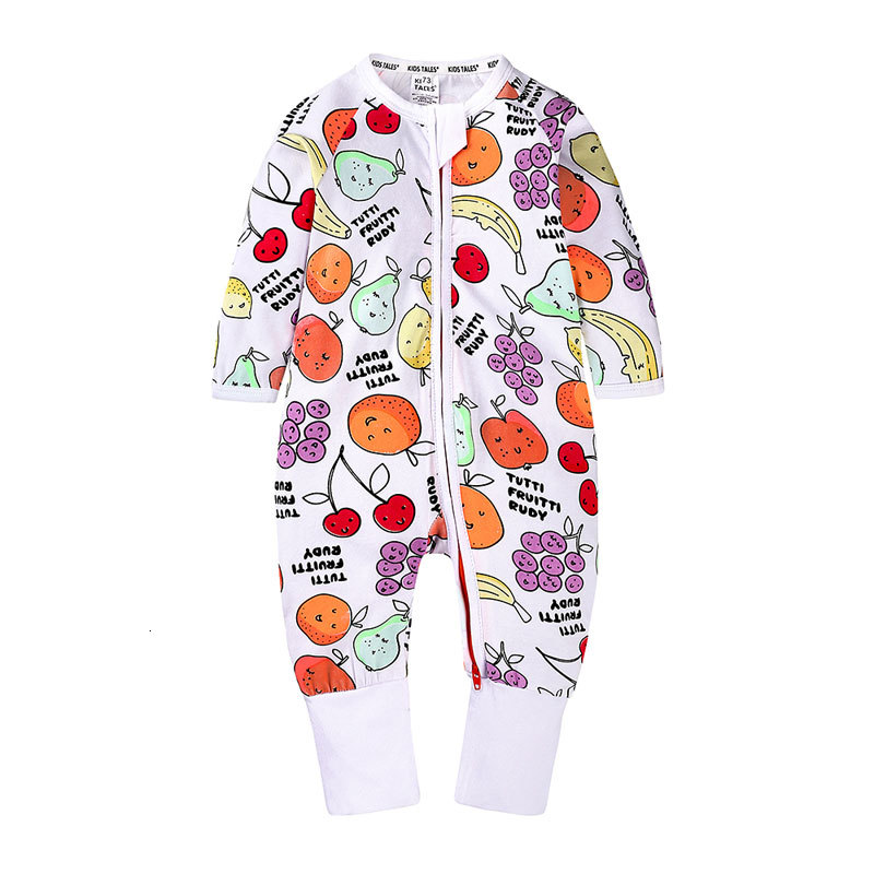 

2021 New 100%cotton Newborn Rompers Cartoon Print Baby Clothes Summer Toddler Jumpsuit 3-24 Months Infant Girl Costume Raji, As picture