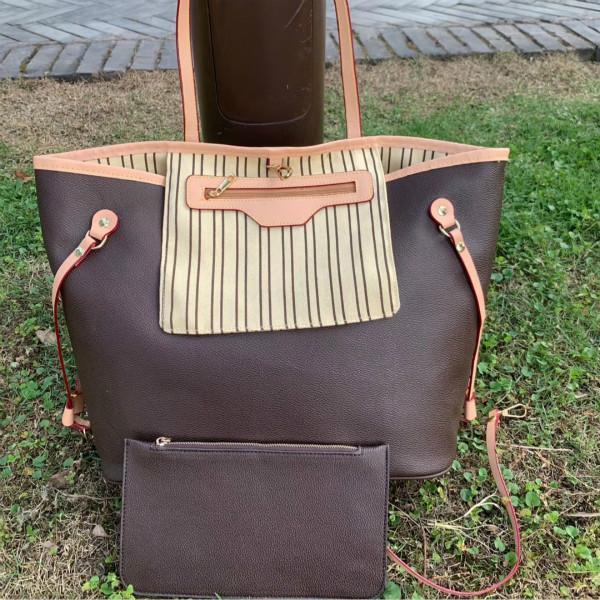 

Selling Leather Designers Messenger Bags Women Fashion Ladies 2 Pcs Set Evening Bag Female Wallets Purse M40156, Black flower
