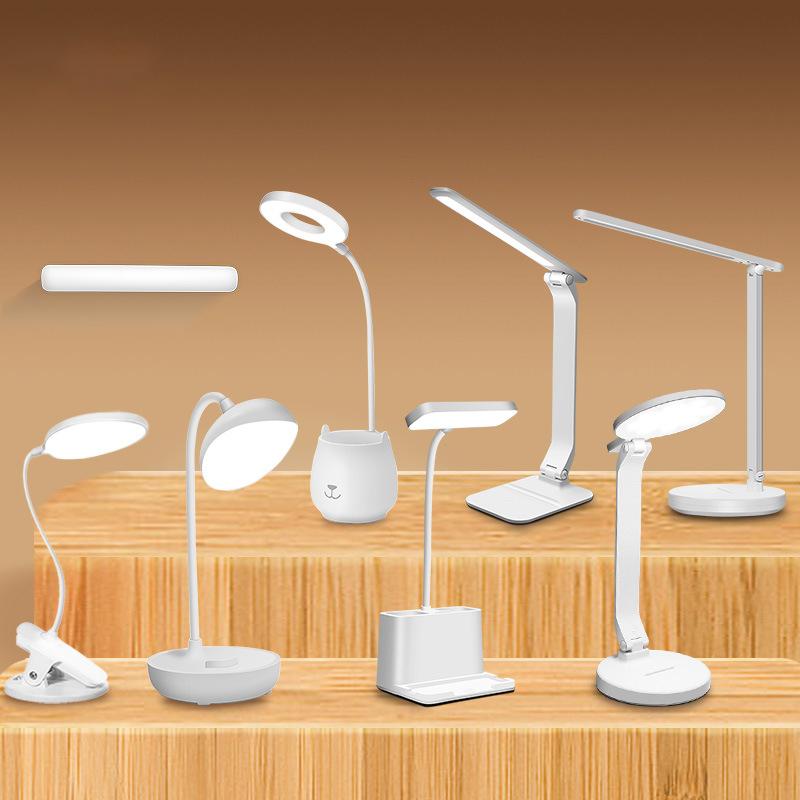 

Lamp Covers & Shades Led Desk 3 Color Stepless Dimmable Touch Foldable Table Bedside Reading Eye Protection Night Light USB Chargeable