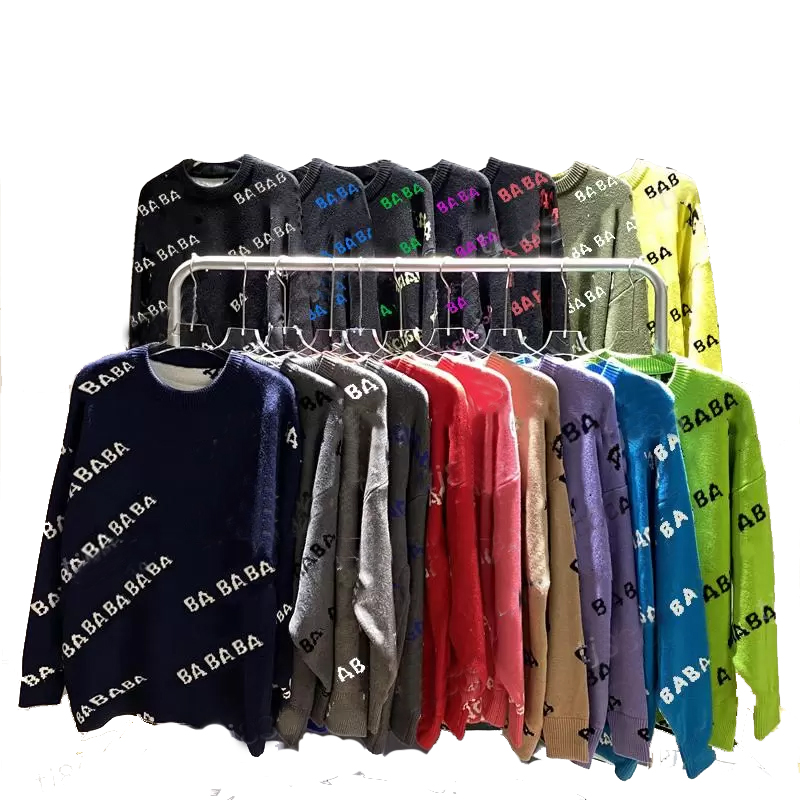 

2022 Women' designer Sweaters Casual Knit Dress Contrast Color Long Sleeve Autumn Fashion Wear Classic Letter Pattern lady tops knitwear ladies sweater