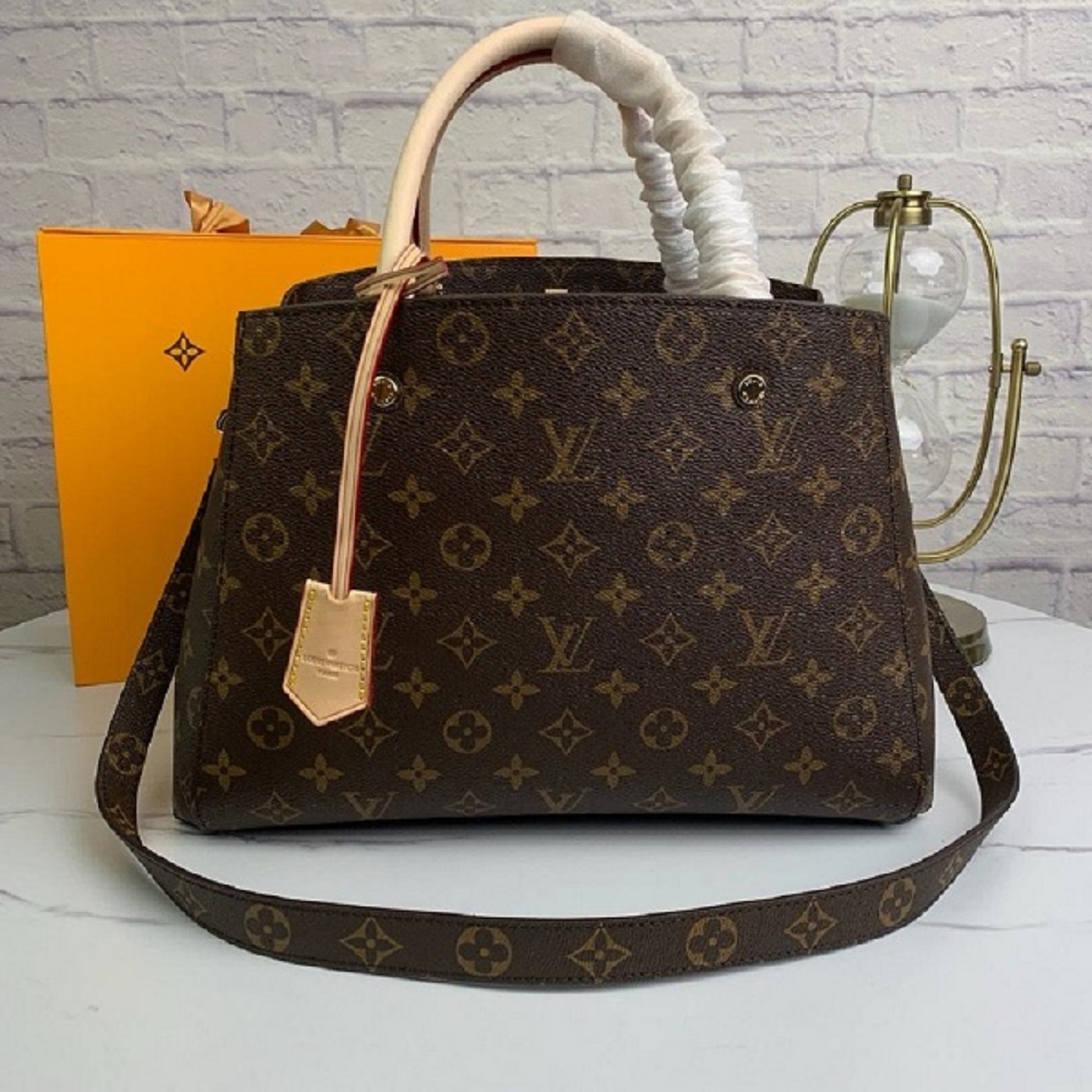 

LOUIS VITTON LV 2021 MONTAIGNE Tote Women Leather Shoulder Bags purse Handbags Crossbody shopper Bag Business Laptop bag