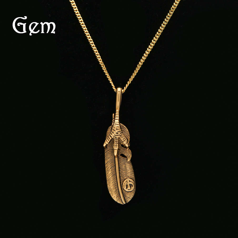 

Hip hop Eagle Claw feather Pendant New Indian hip hop jewelry