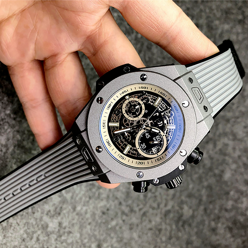 

7-4Men analog watch 40mm quartz movement date calendar all dial work leather strap orologio uomo luxury montre de luxe designer watches