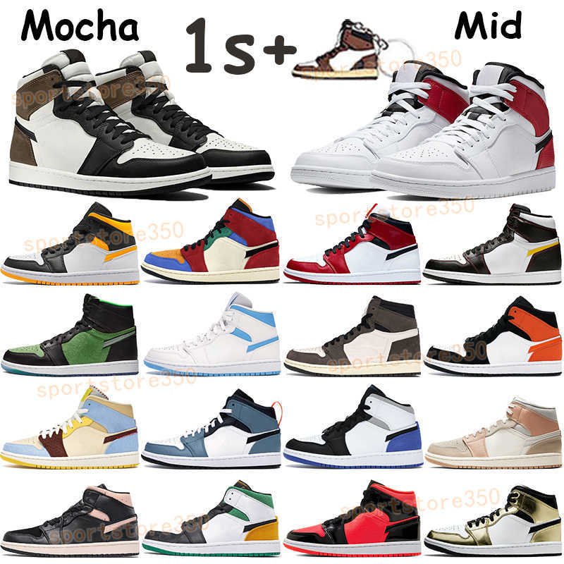 

Travis scotts 1 basketball shoes mens 1s sneakers high dark mocha turbo clay green mid chicago white gym red unc equality trainers, 08. black noble red