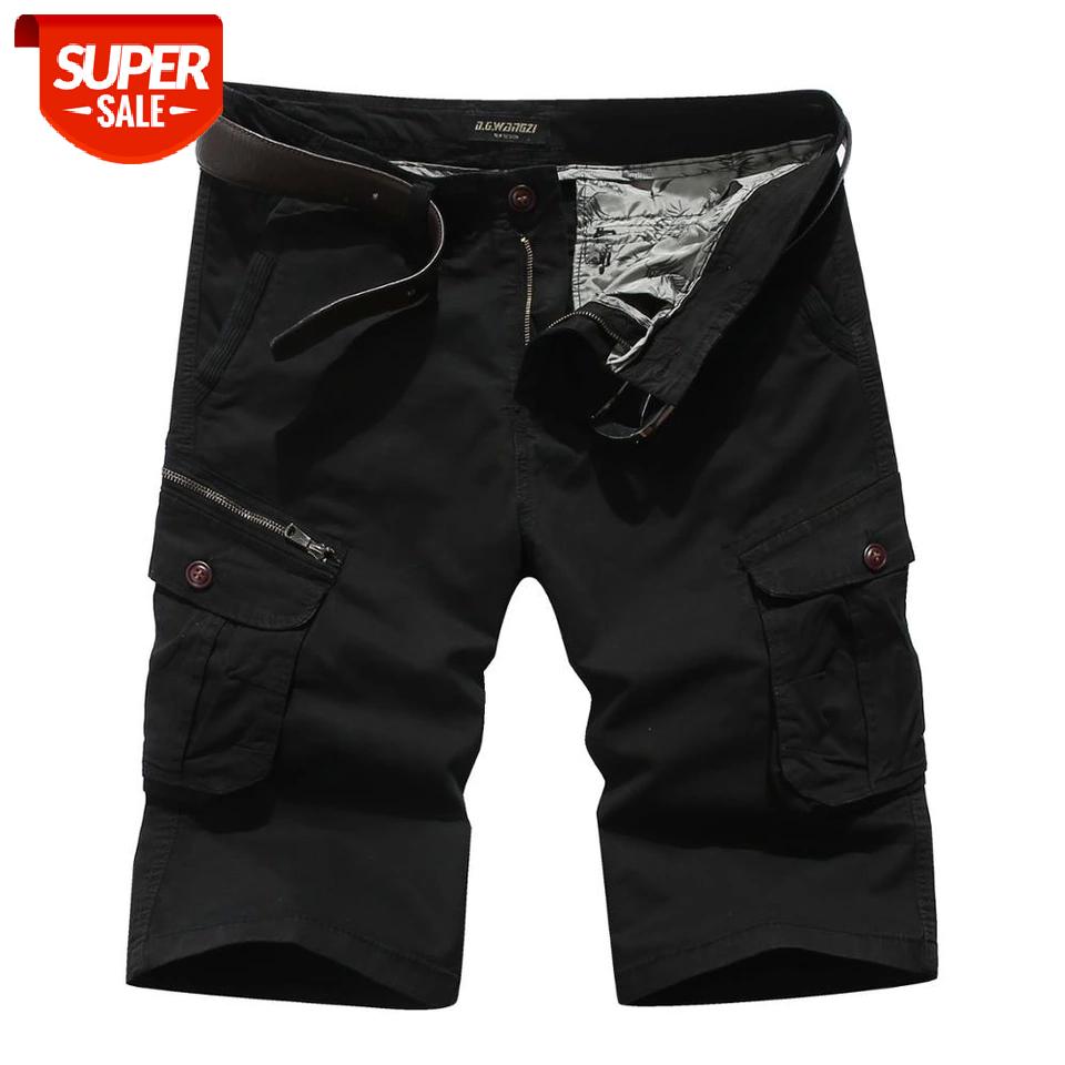 

Plus Size 28-38 Inch Men'S Shorts Cargo New 2021 Summer Casual Bigger Pocket Classic 95% Cotton Brand Male Short Pants Trouers #lb0g, Black