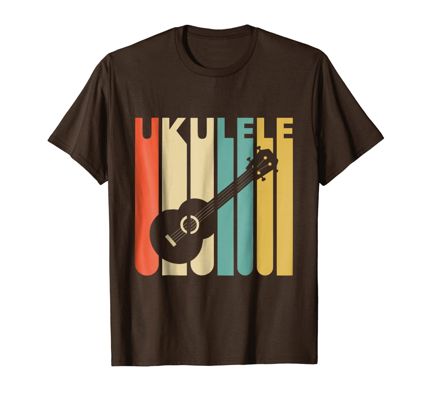 

vintage style ukulele t shirt, White;black