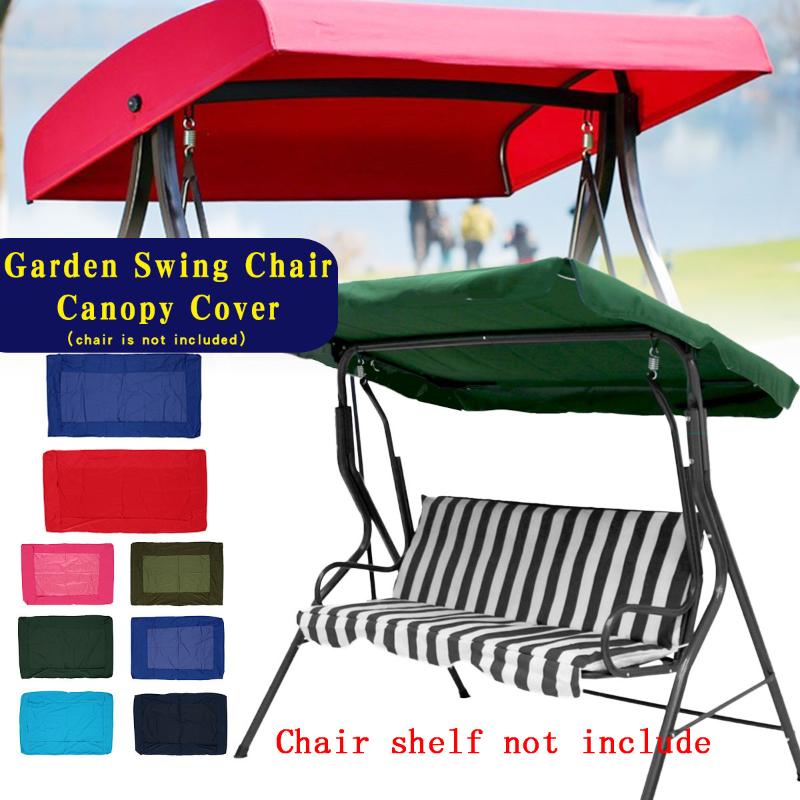 

Shade Canopy Swings Garden Courtyard Outdoor Swing Chair Hammock Summer Waterproof Roof Replacement 3/2 Seat Cover, 2 seat dark blue