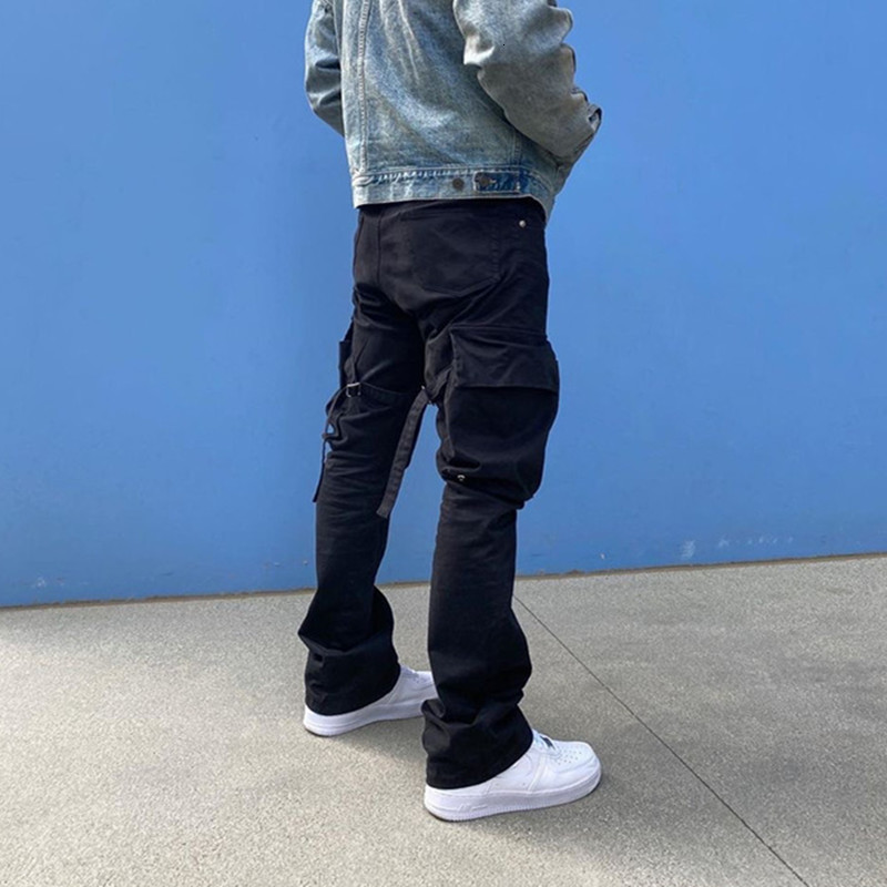 

2021 New Fw Travisscott Cargo 1:1 High Quality Metal Vujade Pencil Pants Black Trousers Joggers Men Clothing 6giw