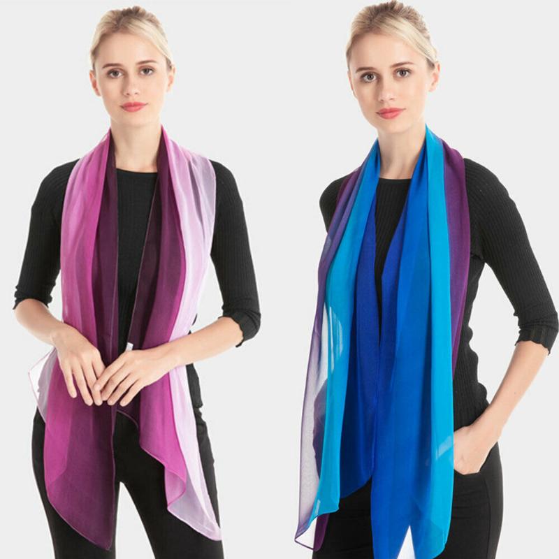 

Scarves Fashion Women Breathable Long Soft Wrap Scarf Ladies Chiffon Shawl Women's 160cm