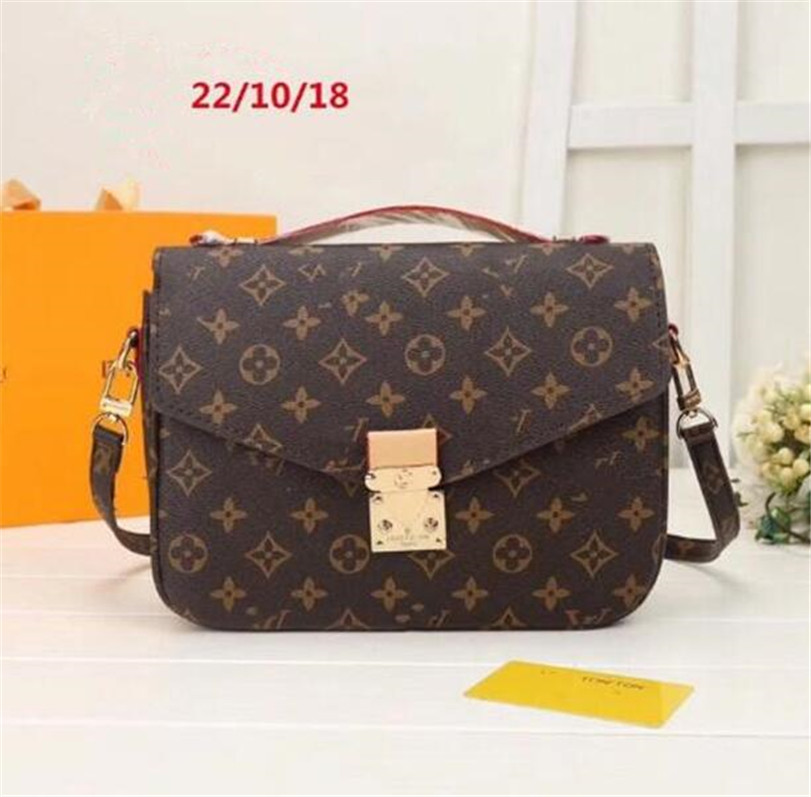 

Hot sold crossbody bags brown flower women handbags genuine leather shoulder bag fashion female tote bags Brand