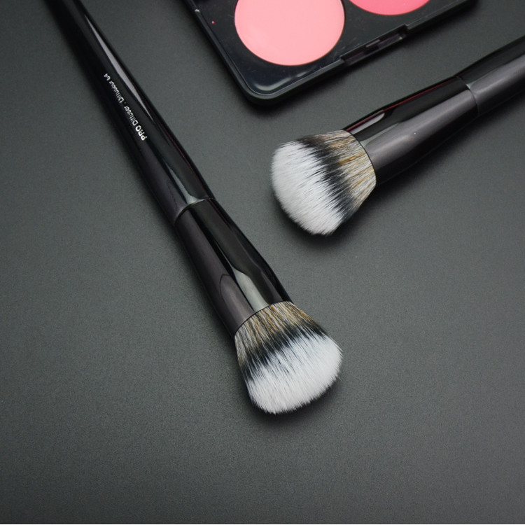 

Pro Diffuser Foundation Makeup Brush #64 - Black Dual-Fiber Stippling Foundation Cream Beauty Cosmetics Blender Tool
