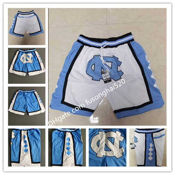 

2021 New North Carolina Tar Heels Basketball Shorts Just Mens Don Michigan Wolverines Black Mamba Lower Merion High School Pocket Pants