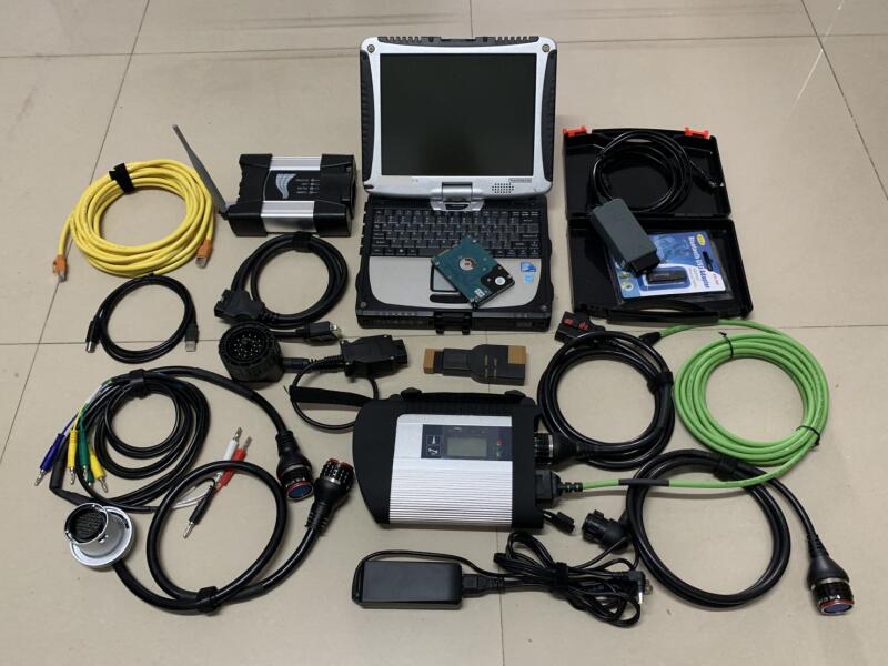 3in1 diagnostic wifi For Bmw icom next + 5054a odis + mb star c4 with laptop cf19 2tb hdd installed 2024 software-image-746514527
