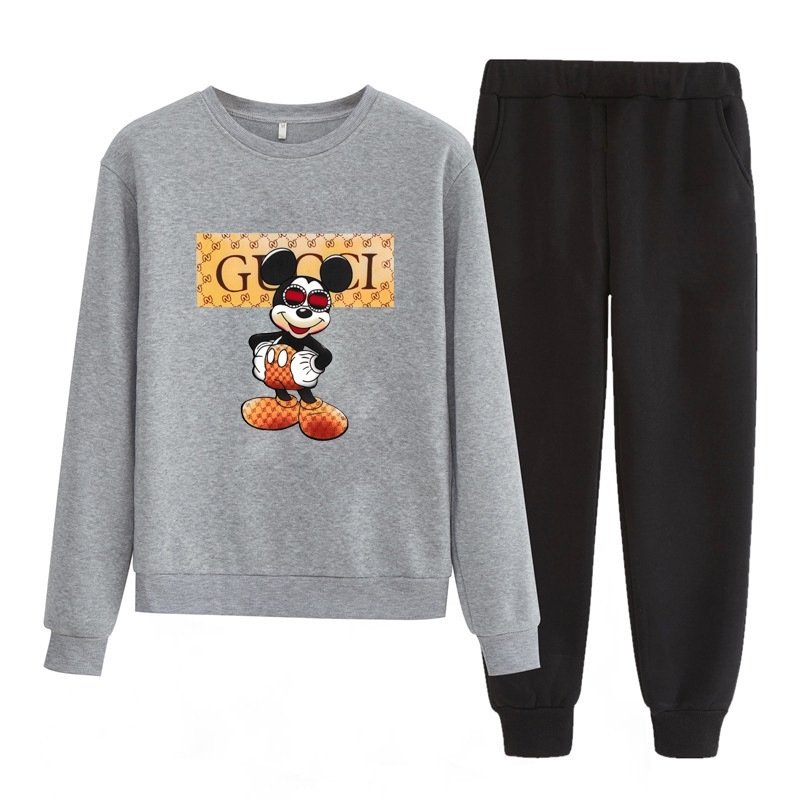 

anti pilling autumn and winter korean cashmere cartoon printed round neck sweater for girls, Black